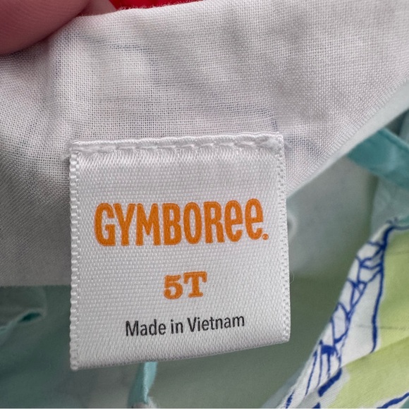 Gymboree Girls Size 5T Floral Dress in Blue Green Adjustable Straps - Picture 6 of 7